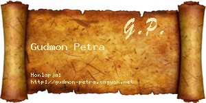 Gudmon Petra névjegykártya
